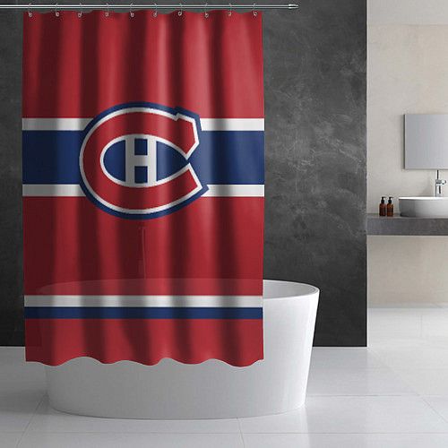 Шторка для ванной Montreal Canadiens / 3D-принт – фото 2