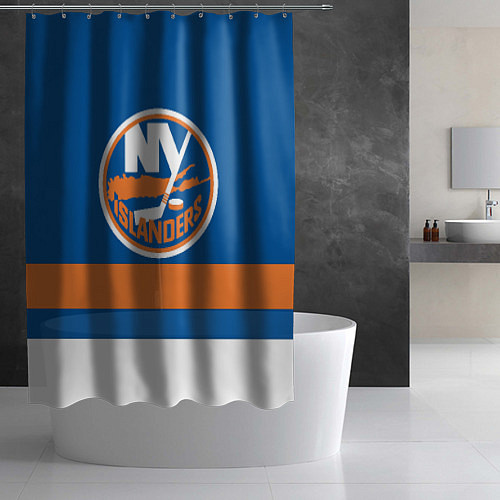 Шторка для ванной New York Islanders / 3D-принт – фото 2
