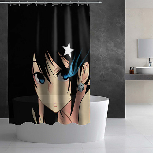 Шторка для ванной Black Rock Shooter - глаза Мато Курои / 3D-принт – фото 2