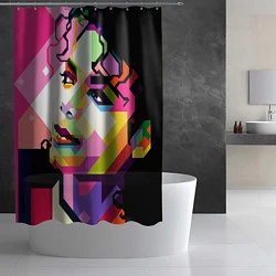Шторка для душа Michael Jackson Art, цвет: 3D-принт — фото 2