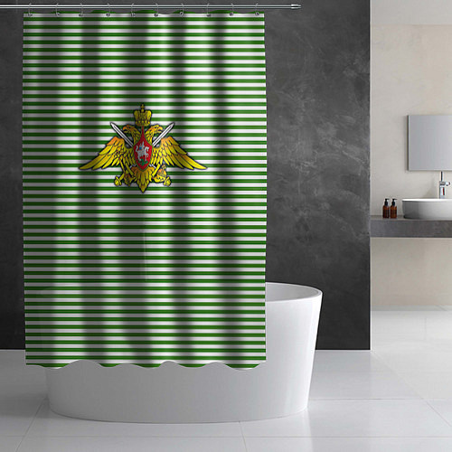 Шторка для ванной Тельняшка ПВ РФ / 3D-принт – фото 2