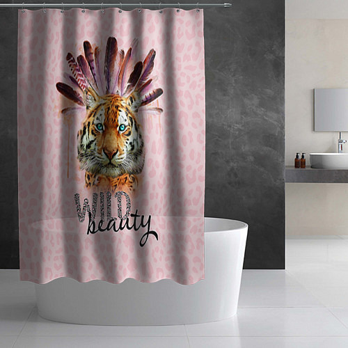 Шторка для ванной Wild Beauty / 3D-принт – фото 2