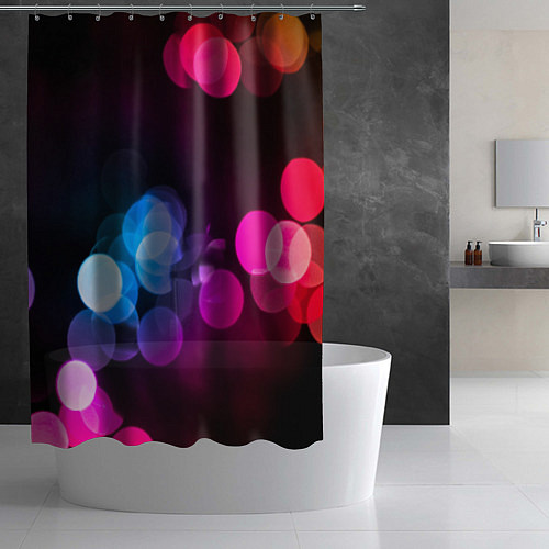 Шторка для ванной Light Spots / 3D-принт – фото 2