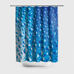 Шторка для душа Капли воды, цвет: 3D-принт