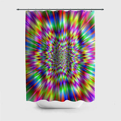 Шторка для душа Спектральная иллюзия, цвет: 3D-принт