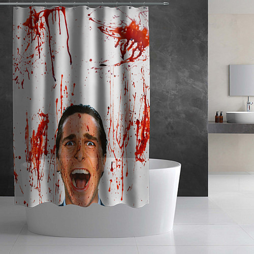 Шторка для ванной Американский психопат / 3D-принт – фото 2