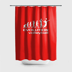 Шторка для душа Волейбол 23, цвет: 3D-принт