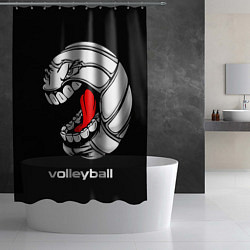 Шторка для душа Волейбол 25, цвет: 3D-принт — фото 2
