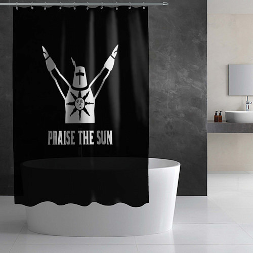 Шторка для ванной Dark souls praise the sun knight Heida / 3D-принт – фото 2