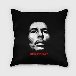 Подушка квадратная Bob Marley Face, цвет: 3D-принт