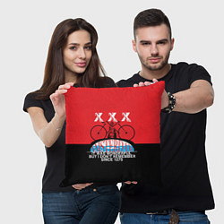 Подушка квадратная Amsterdam t-shirt, цвет: 3D-принт — фото 2