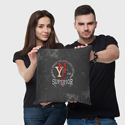 Подушка квадратная Team t-shirt 16, цвет: 3D-принт — фото 2