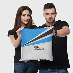 Подушка квадратная ESL league, цвет: 3D-принт — фото 2
