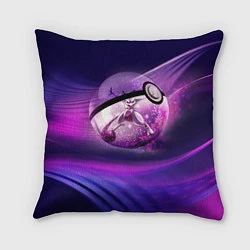 Подушка квадратная Pokeball: Violet, цвет: 3D-принт