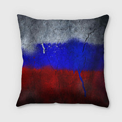 Подушка квадратная Русский триколор, цвет: 3D-принт