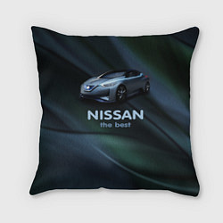 Подушка квадратная Nissan the best, цвет: 3D-принт