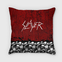 Подушка квадратная Slayer Red, цвет: 3D-принт