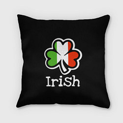 Подушка квадратная Irish - tricolor clover, цвет: 3D-принт