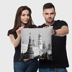 Подушка квадратная Москва: Кремль, цвет: 3D-принт — фото 2