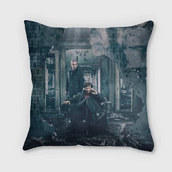 Подушка квадратная Шерлок и Ватсон, цвет: 3D-принт