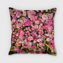 Подушка квадратная Розовый рай, цвет: 3D-принт