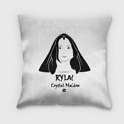 Подушка квадратная Rylai: Crystal Maiden, цвет: 3D-принт