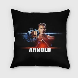 Подушка квадратная Iron Arnold, цвет: 3D-принт