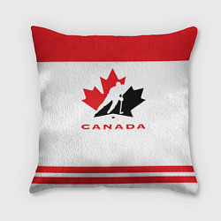 Подушка квадратная Canada Team, цвет: 3D-принт