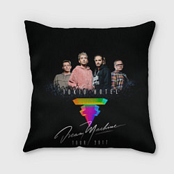 Подушка квадратная Tokio Hotel: Dream Band, цвет: 3D-принт