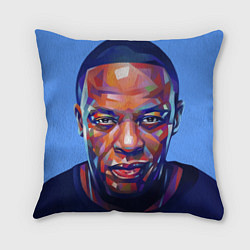 Подушка квадратная Dr. Dre Art, цвет: 3D-принт