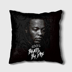 Подушка квадратная Dr. Dre: 100% Beats цвета 3D-принт — фото 1