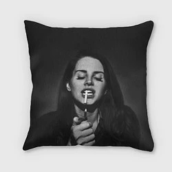 Подушка квадратная Lana Del Rey, цвет: 3D-принт