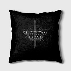 Подушка квадратная Shadow of War цвета 3D-принт — фото 1