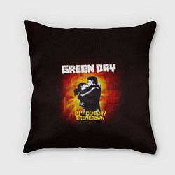 Подушка квадратная Поцелуй Green Day, цвет: 3D-принт