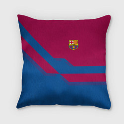 Подушка квадратная Barcelona FC: Blue style, цвет: 3D-принт
