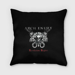 Подушка квадратная Arch Enemy: Revolution Begins, цвет: 3D-принт