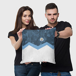 Подушка квадратная Manchester City FC: Sport, цвет: 3D-принт — фото 2