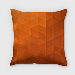 Подушка квадратная Orange abstraction, цвет: 3D-принт