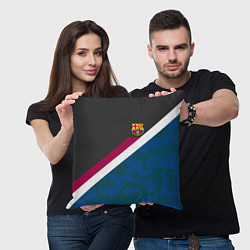 Подушка квадратная FC Barcelona: Sport Camo, цвет: 3D-принт — фото 2