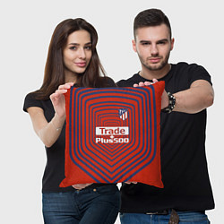 Подушка квадратная Atletico Madrid: Red Original, цвет: 3D-принт — фото 2