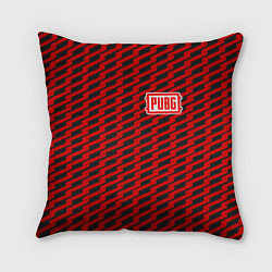 Подушка квадратная PUBG: Red Line, цвет: 3D-принт
