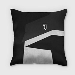 Подушка квадратная FC Juventus: Sport Geometry, цвет: 3D-принт