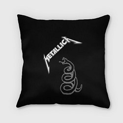 Подушка квадратная Metallica - snake, цвет: 3D-принт