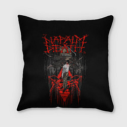 Подушка квадратная Napalm Death, цвет: 3D-принт