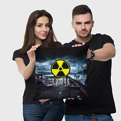 Подушка квадратная STALKER - ТИМУР, цвет: 3D-принт — фото 2