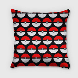 Подушка квадратная Pokeball Pattern, цвет: 3D-принт