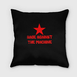 Подушка квадратная Rage Against the Machine - red star, цвет: 3D-принт