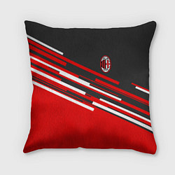 Подушка квадратная АC Milan: R&G, цвет: 3D-принт
