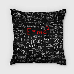Подушка квадратная E=mc2, цвет: 3D-принт