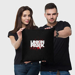 Подушка квадратная Linkin Park: Drop of Blood, цвет: 3D-принт — фото 2